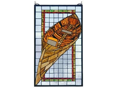Meyda Guideboat Stained Glass Window MY21439