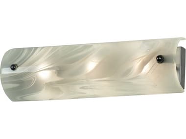 Meyda Metro Fusion 4" Wide 3-Light Extreme Chrome Glass Vanity Light MY229434