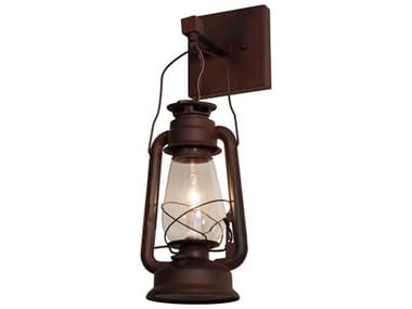 Meyda Miner Lantern 1 - Light Glass Outdoor Wall Light MY215766