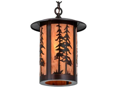 Meyda 1-Light Copper Cylinder Mini Pendant MY180659