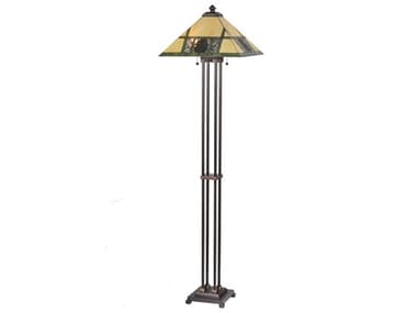 Meyda Pinecone Ridge 63" Tall Bronze Floor Lamp MY106488