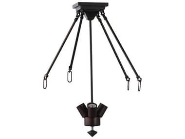 Meyda Simple Canopy 3 - Light Semi-Flush Mount Light with Rod MY105623