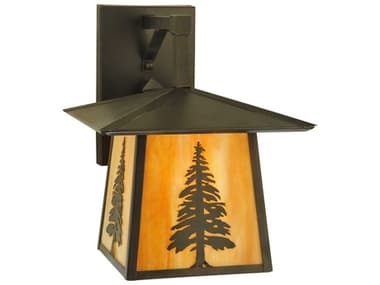 Meyda Stillwater Tall Pine Straight Arm Outdoor Wall Light MY129499