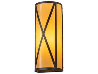 Meyda Mission 18" Tall 1-Light Brown Wall Sconce MY140419