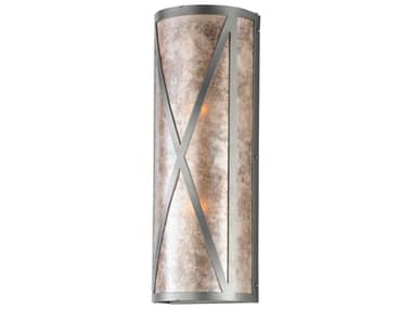 Meyda Mission 18" Tall 2-Light Pewter Wall Sconce MY142848