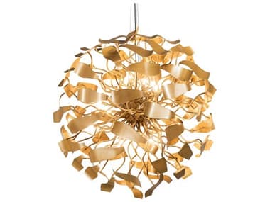 Meyda Muette 52" 18-Light8-Light Gold Globe Pendant MY201669