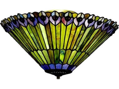 Meyda Jeweled Peacock 3 - Light Fan Light Fixture MY13251