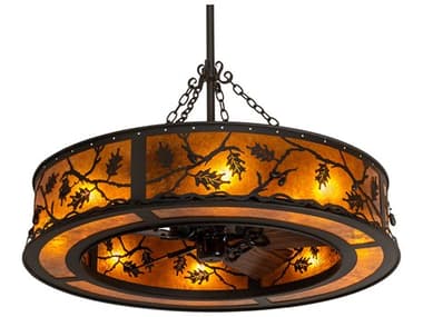 Meyda Oak Leaf & Acorn 8-Light 45'' Ceiling Fan MY227403