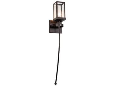 Meyda Parker Henry 36" Tall 1-Light Antique Brown Glass Wall Sconce MY220542