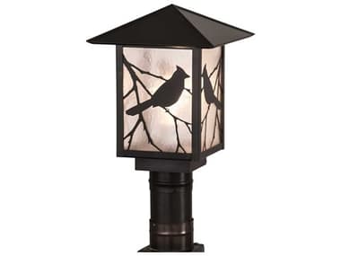 Meyda Seneca Song Bird Glass Outdoor Post Light MY93728