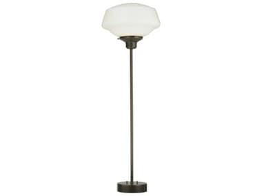 Meyda Revival Schoolhouse Surface Mounted White 50" Tall Brown Glass Floor Lamp MY127151