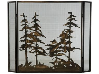 Meyda Tall Pines Folding Fireplace Screen MY124964
