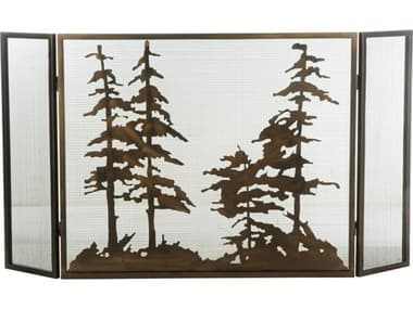 Meyda Tall Pines Folding Fireplace Screen MY126060