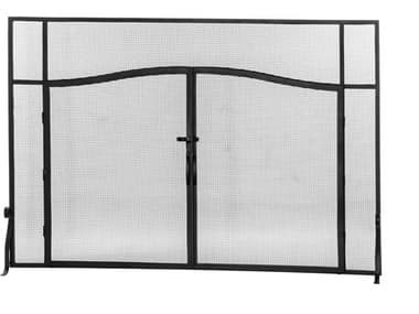Meyda Simple Operable Door Arched Fireplace Screen MY144657