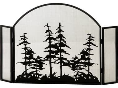 Meyda Tall Pines Arched Folding Fireplace Screen MY147758