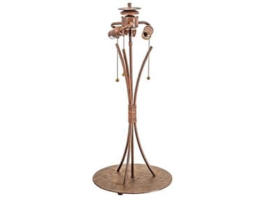 Meyda Wrought Iron Curved Arm Rustic Table Lamp Base MY117159