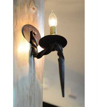 Meyda Costello 12" Tall 1-Light Brown Wall Sconce MY110211