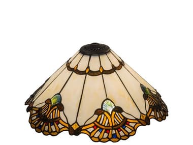 Meyda Shell with Jewels Amber / Beige 20'' Shade MY157062