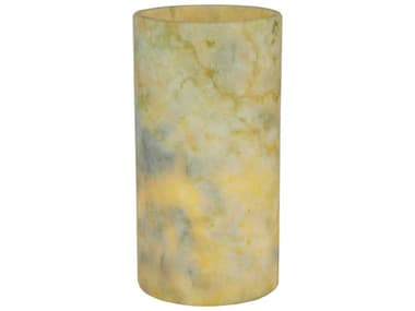 Meyda Cylinder Light Green Jadestone Flat Top Candle Cover MY121494