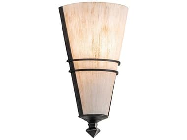 Meyda St. Lawrence 13" Tall 1-Light Black Beige Off White LED Wall Sconce MY220598