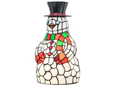 Meyda Glass Tiffany Black Table Lamp MY18471