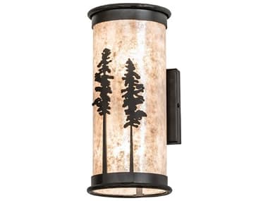 Meyda Tall Pines 12" 2-Light Oil Rubbed Bronze Wall Sconce MY223663