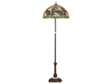 Meyda Tiffany Trillium & Violet Floor Lamp MY65445