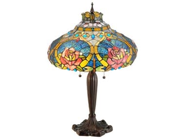 Meyda Tiffany Dragonfly Rose Bronze Table Lamp MY138108