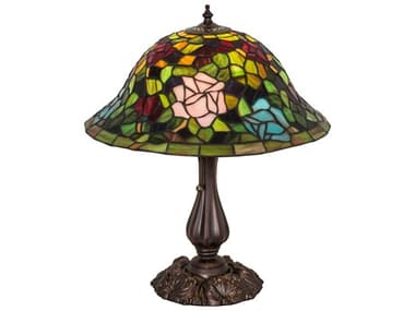 Meyda Tiffany Rosebush Bronze Table Lamp MY26489