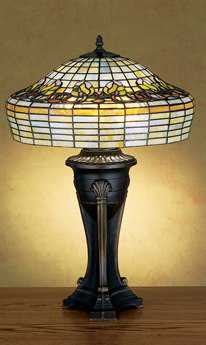 Meyda Tiffany Duffner & Kimberly Raised Tulip Table Lamp MY27522