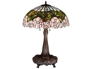 Meyda Tiffany Cabbage Rose Table Lamp MY30513
