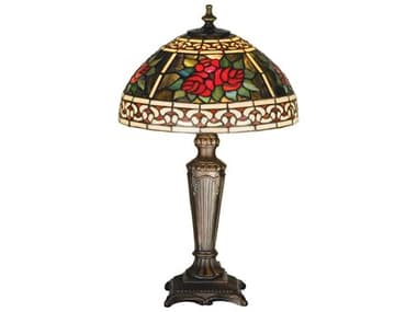 Meyda Tiffany Roses & Scrolls Accent Table Lamp MY37790