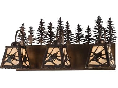 Meyda 3-Light Copper Vanity Light MY190057