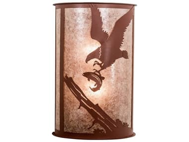 Meyda Strike Of The Eagle 20" Tall 2-Light Copper Wall Sconce MY197065
