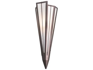 Meyda Brum 20" Tall 1-Light Bronze Glass Wall Sconce MY200428
