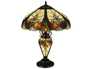 Meyda Sebastian Brown Tiffany Table Lamp MY134528