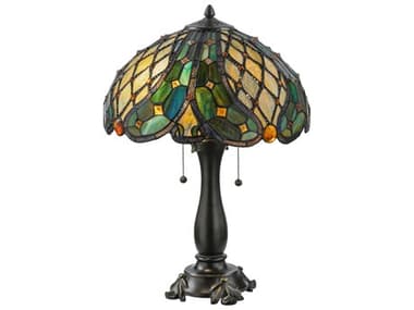 Meyda Capolavoro Bronze Tiffany Table Lamp MY139420