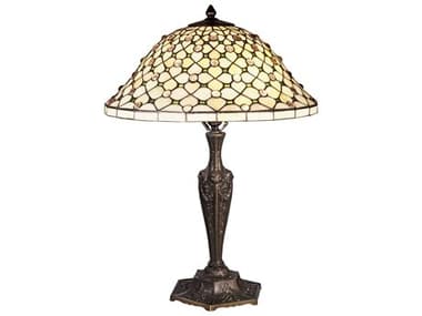 Meyda Diamond & Jewel 22'' Hgih Bronze Tiffany Table Lamp MY37782