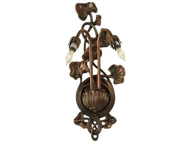 Meyda Victorian 17" Tall Brown Wall Sconce MY12033