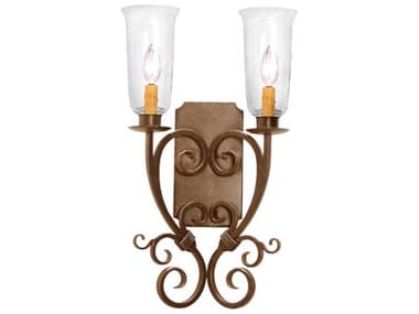 Meyda Thierry 21" Tall 2-Light Brown Wall Sconce MY115164