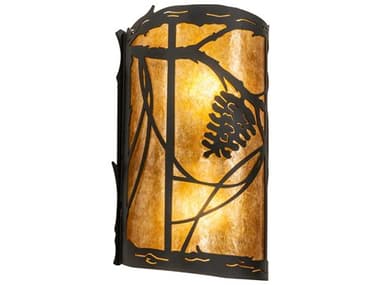 Meyda Whispering Pines 13" Tall 2-Light Oil Rubbed Bronze Wall Sconce MY230825