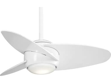 Minka-Aire Slant 1 - Light 36'' LED Ceiling Fan MKAF410LWH