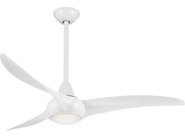 Minka-Aire Light Wave Led White 1-light 52'' Wide LED Indoor Ceiling Fan MKAF844WH
