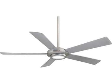Minka-Aire Sabot Brushed Nickel 1-light 52'' Wide LED Indoor Ceiling Fan with Silver Blades MKAF745BN
