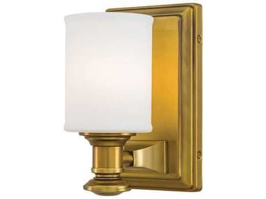 Minka Lavery Harbour Point 8" Tall Liberty Gold Glass LED Wall Sconce MGO5171249