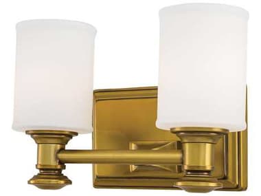 Minka Lavery Harbour Point 11" Wide Liberty Gold Glass LED Vanity Light MGO5172249