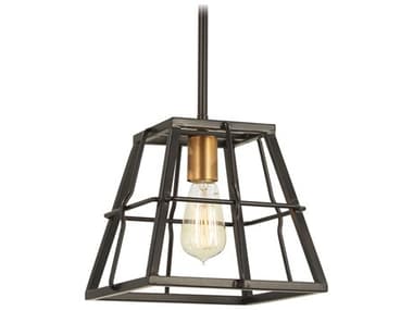 Minka Lavery Keeley Calle 1-Light Painted Bronze Natural Brush Geometric Mini Pendant MGO4761416