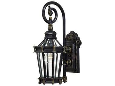 Minka Lavery Stratford Hall Heritage with Gold Highlights Glass Outdoor Wall Light MGO893095