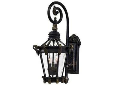 Minka Lavery Stratford Hall Heritage with Gold Highlights Glass Outdoor Wall Light MGO893195