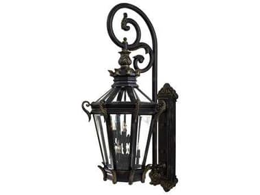Minka Lavery Stratford Hall Heritage with Gold Highlights Glass Outdoor Wall Light MGO909195